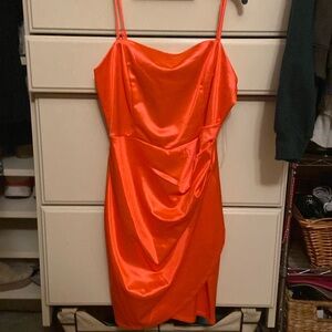 Bright Orange Homecoming Dress
